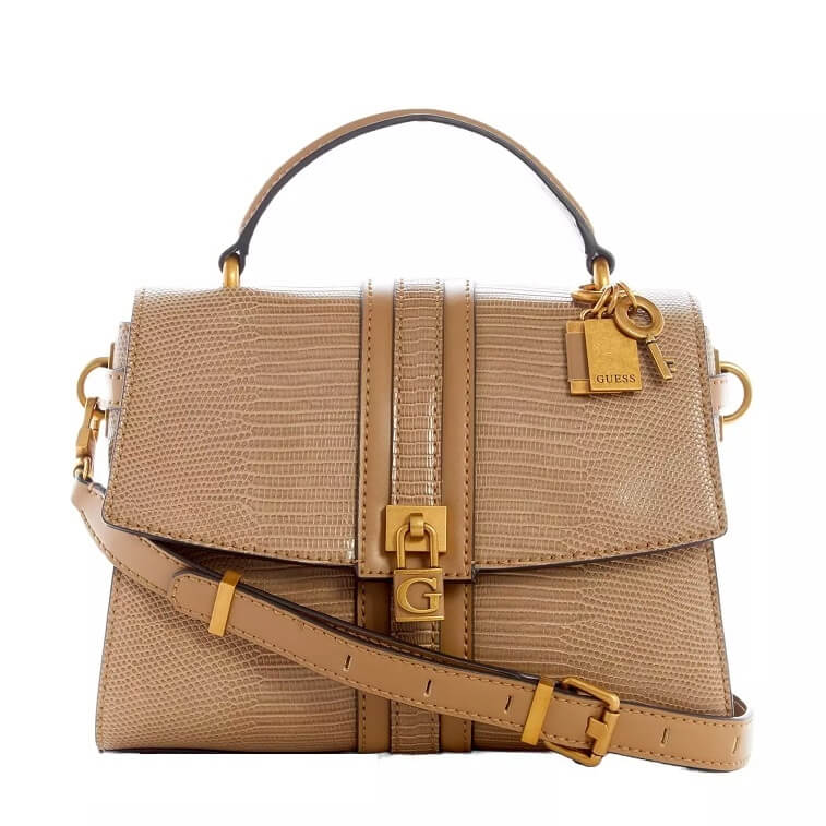 GUESS Ginevra Bag For Women, Beige - AjmanShop