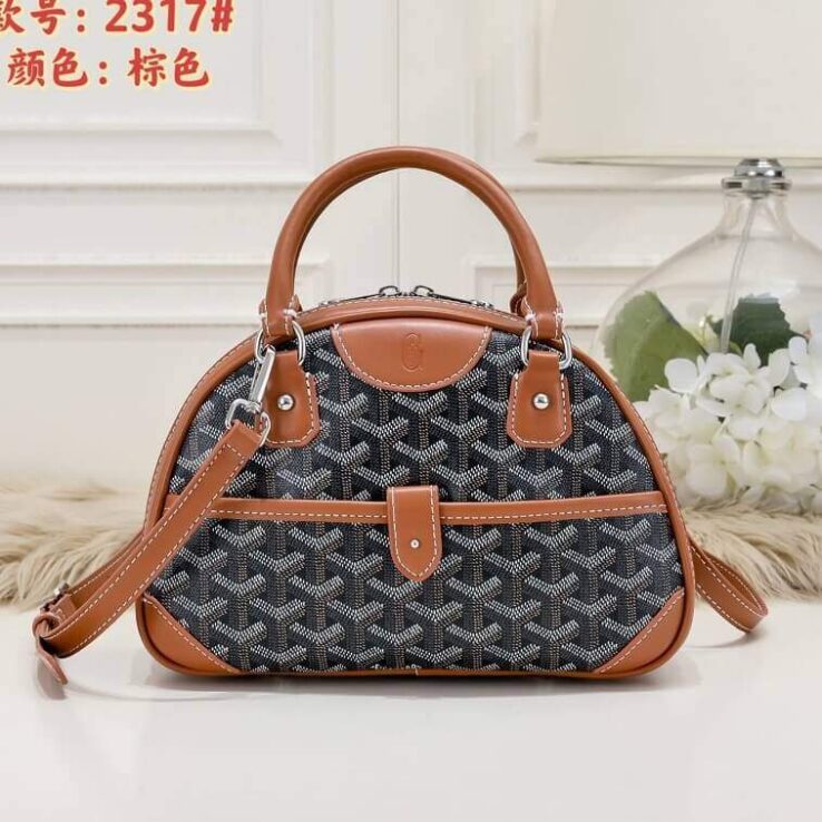 Goyard HandBag in Printed Logo, Brown - AjmanShop