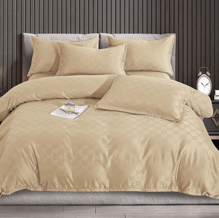 Gucci Bedsheet Set, Beige - AjmanShop