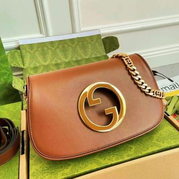 Gucci New Blondie Shoulder Bag, Brown - AjmanShop
