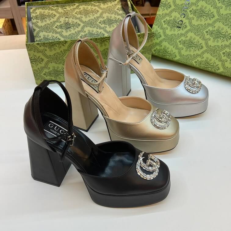 Gucci Platform Pumps with Double G Logo- AjmanShop 