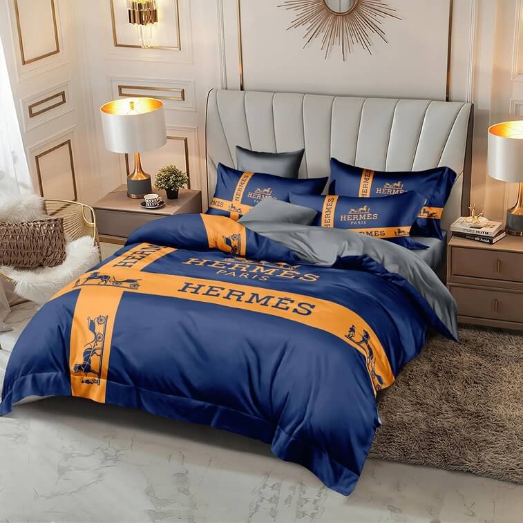 Hermes Bedsheet Set 6pcs - AjmanShop