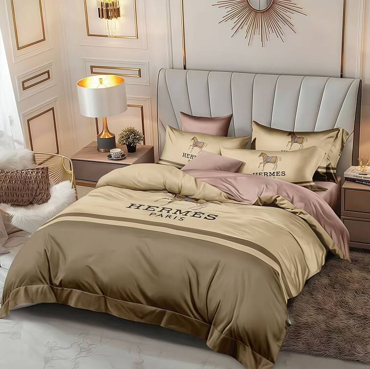 Hermes Bedsheet 6pcs Set - AjmanShop