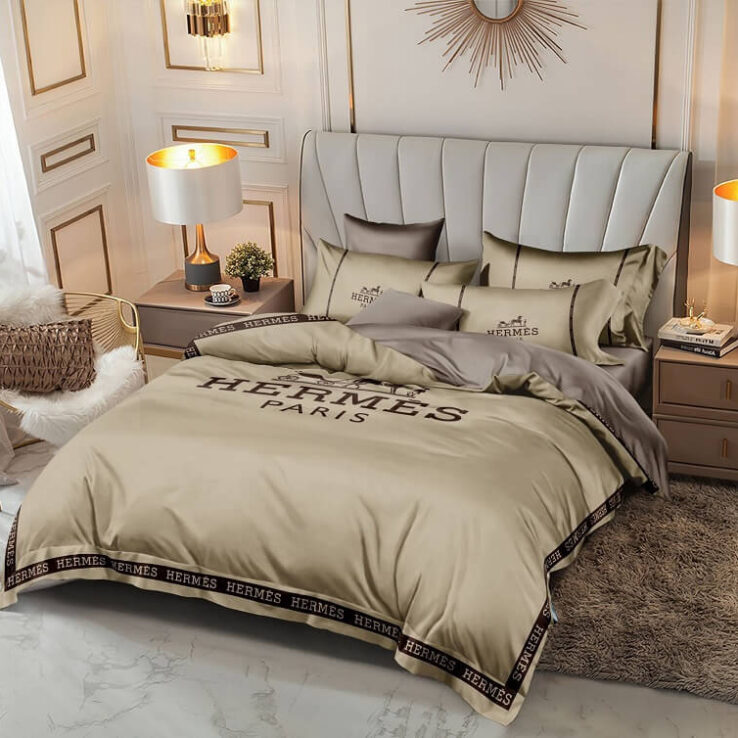 Hermes Bedsheet 6pcs Set - AjmanShop