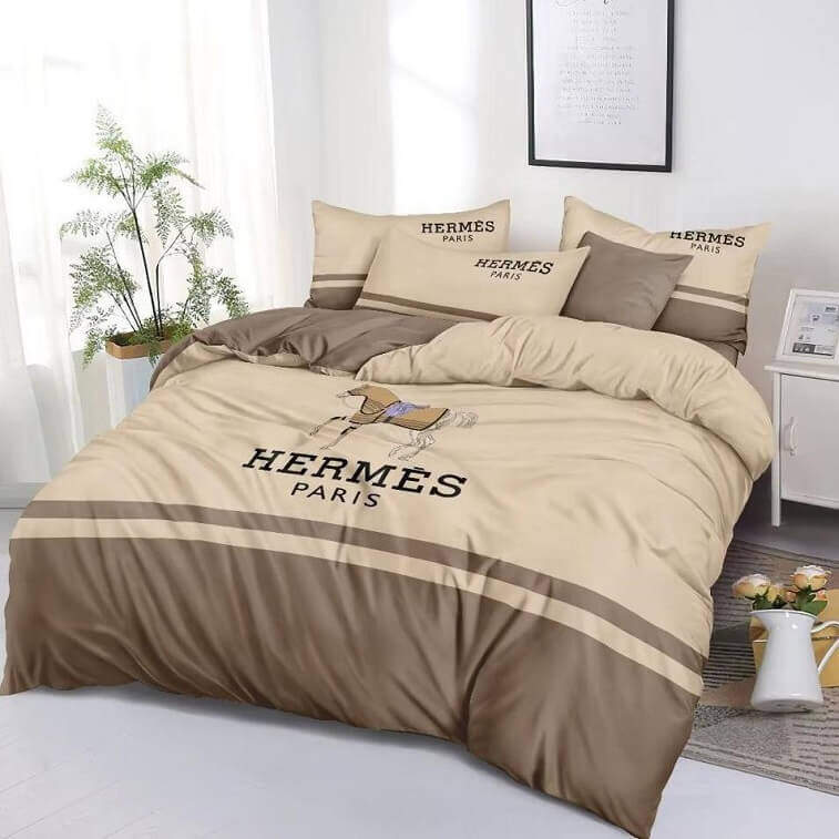 Hermes Bedsheet 6pcs Set in Cotton Material in Ajman Shop