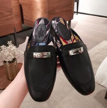 Hermes Black Loafer - AjmanShop