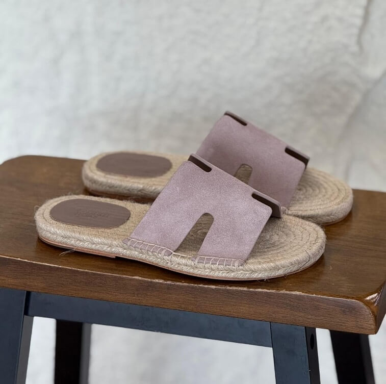 Hermes Canvas Slides, Pink - AjmanShop