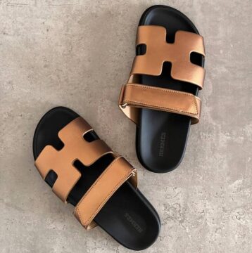 Hermes Chypre Sandal, Dark Gold - AjmanShop