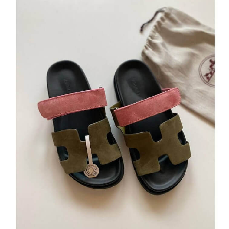 Hermes Chypre Sandal, Olive - AjmanShop