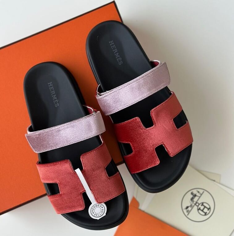 Hermes Chypre Sandal, Pink-Red - AjmanShop
