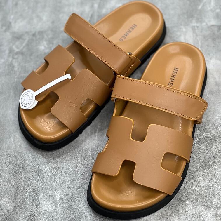 Hermes Chypre Women Sandals Brown - AjmanShop