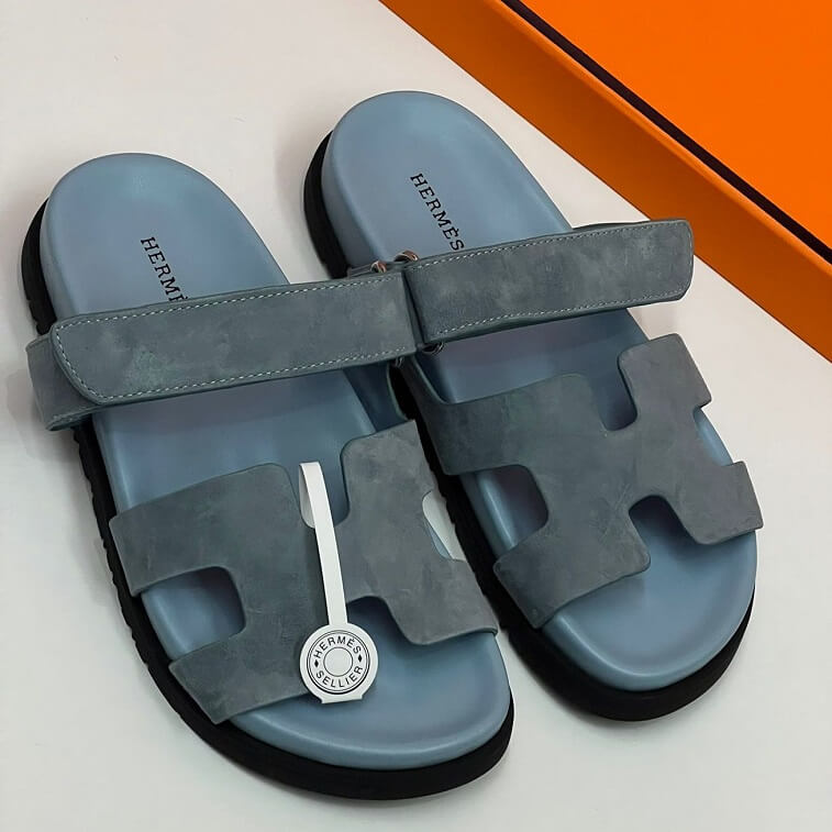 Hermes Chypre Women Sandals Gray - AjmanShop