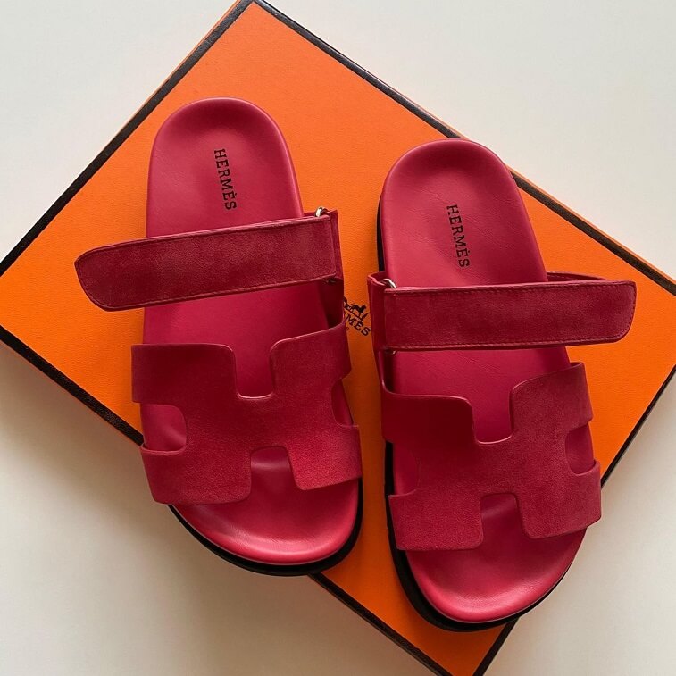 Hermes Chypre Women Sandals Hot Pink - AjmanShop