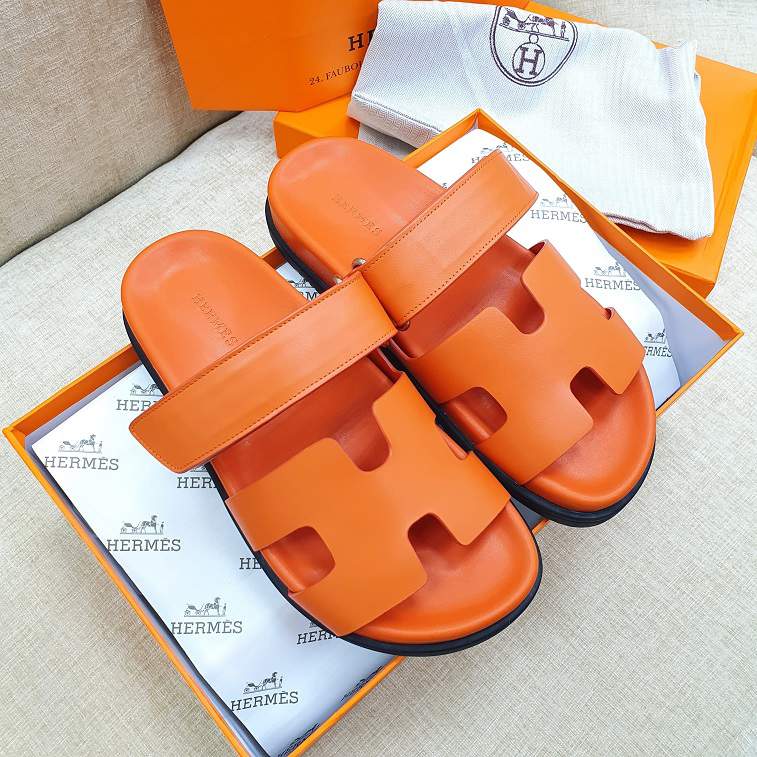 Hermes Chypre Women Sandals Orange - AjmanShop