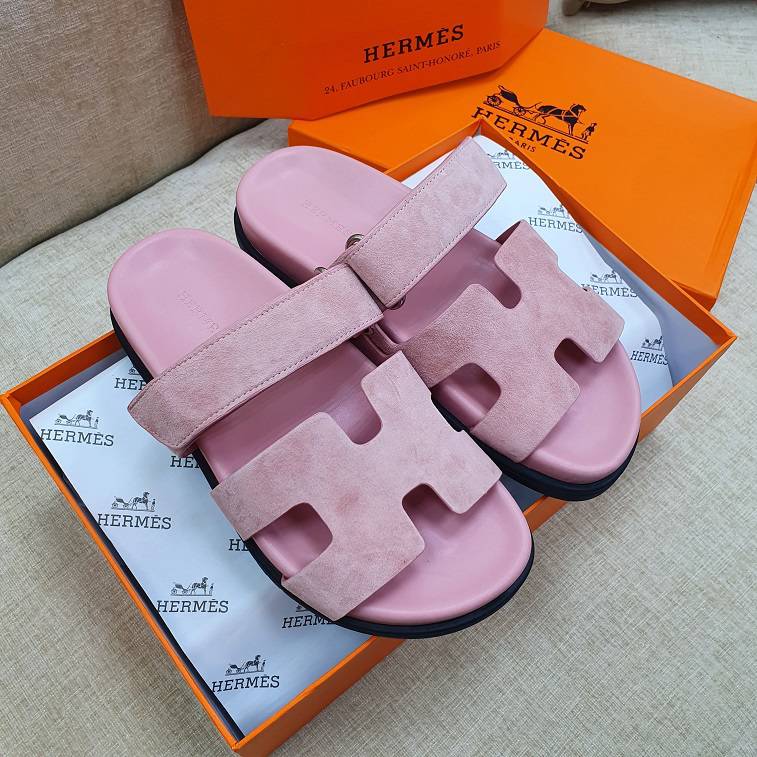 Hermes Chypre Women Sandals Pink - AjmanShop