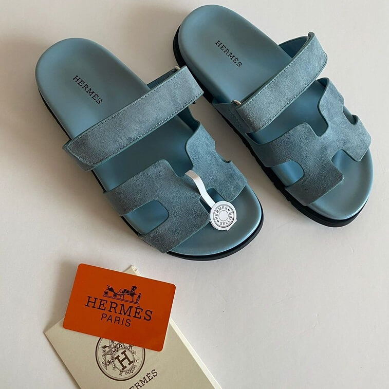 Hermes Chypre Women Sandals Sky - AjmanShop