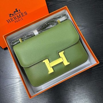 Hermes Constance Women Bag, Olive - Ajmanshop