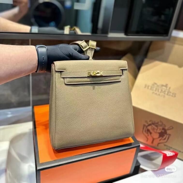 Hermes Kelly Backpack Shoulder Bag 25cm - AjmanShop