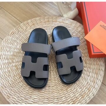 Hermes Noir Slipper - AjmanShop