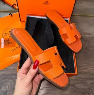 Hermes Slipper, Orange - AjmanShop