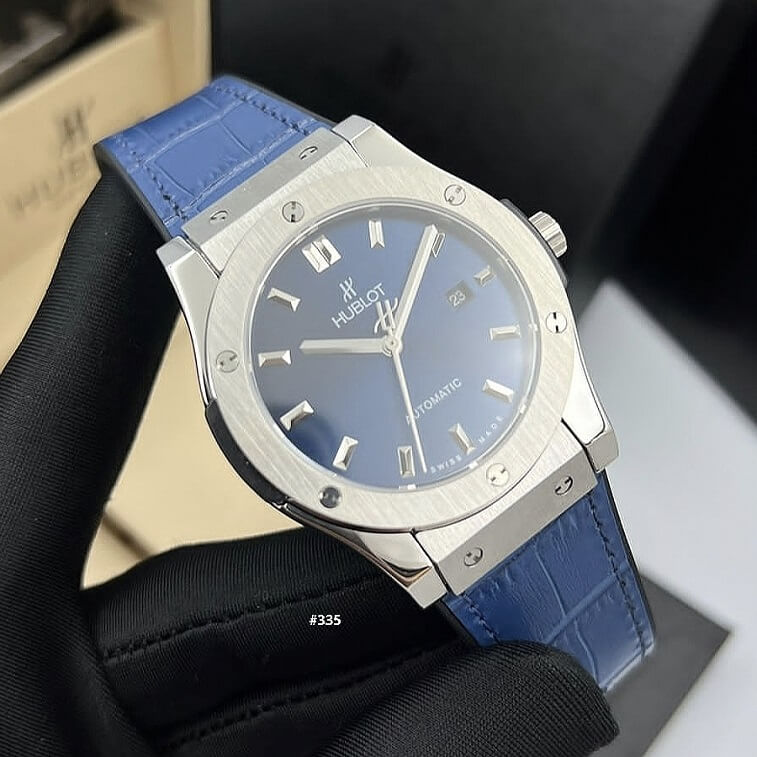 Hublot Classic Fusion Watch Blue, Silver - AjmanShop