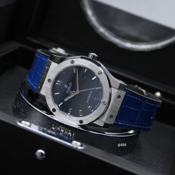 Hublot Men Automatic Watch, Blue - Silver - AjmanShop