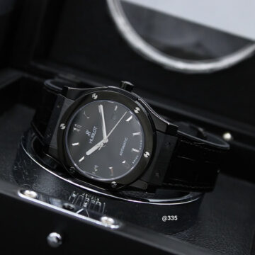 Hublot Men Automatic Watch, Full Black - AjmanShop