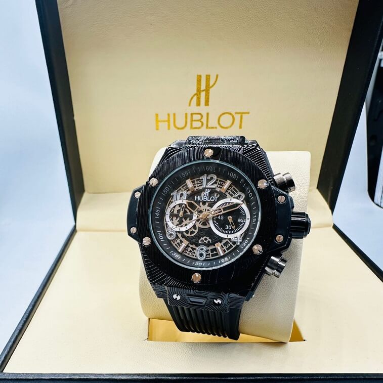 Hublot Watch for Men with Designer Dial Frame - AjmanShop