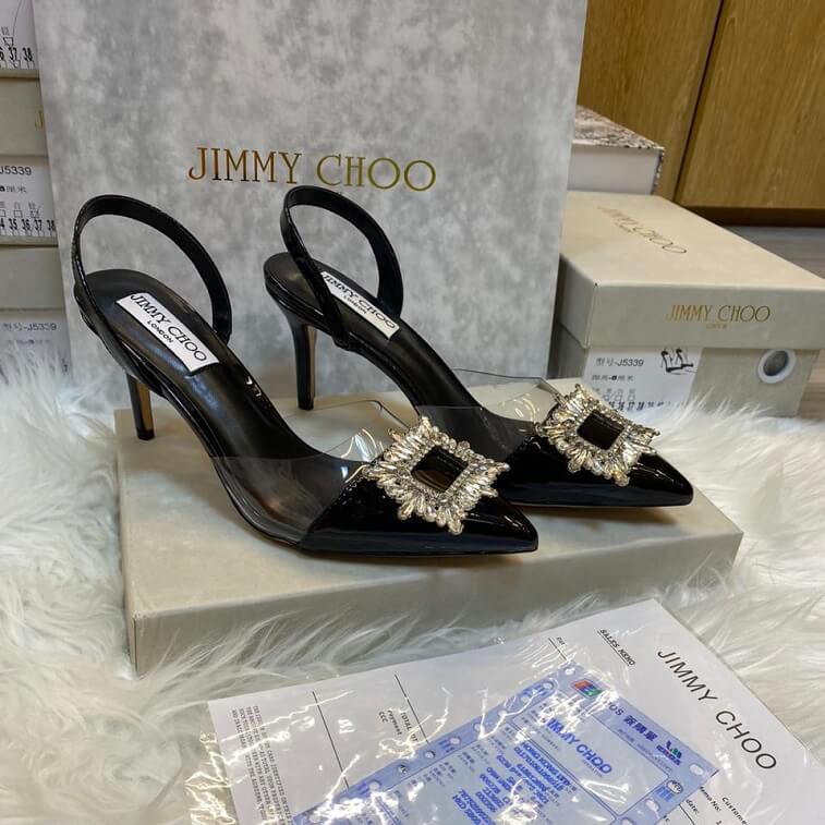 Jimmy Choo Sling Back Mid Heels for Women - AjmanShop