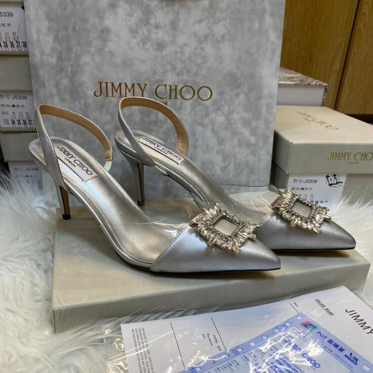 Jimmy Choo Sling Back Mid Heels for Women - AjmanShop