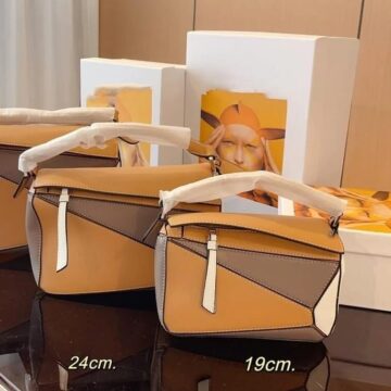 LOEWE Puzzle Bag, Brown - AjmanShop