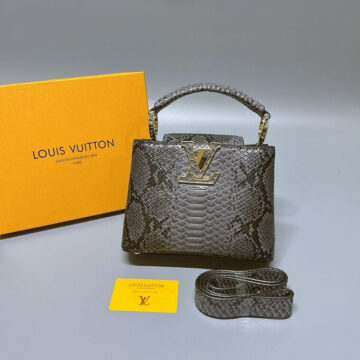LV Capucines Mini Bag in Leather Material 21cm- AjmanShop