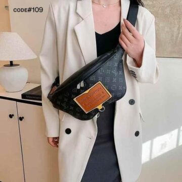 LV CrossBody Bag Black Color- AjmanShop