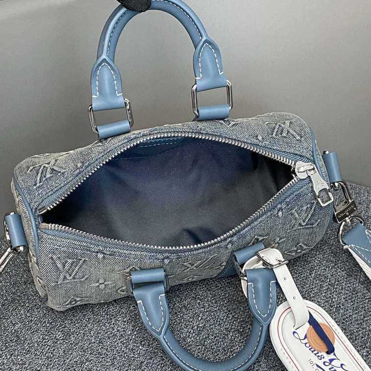 LV Keepall Monogram Bag Denim Material- AjmanShop (1)