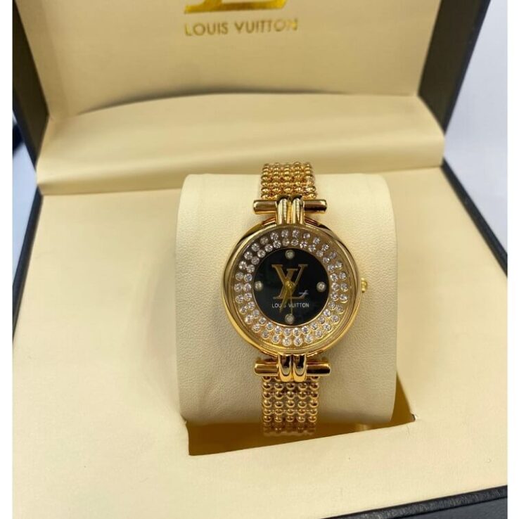 LV Ladies Watch with Stone Work - AjmanShop
