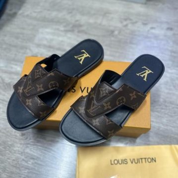 LV Mens Sandal Open Toe Slippers - AjmanShop