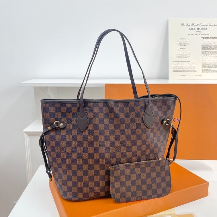 LV Signature Tote Bag in Logo Printed with Purse- AjmanShop