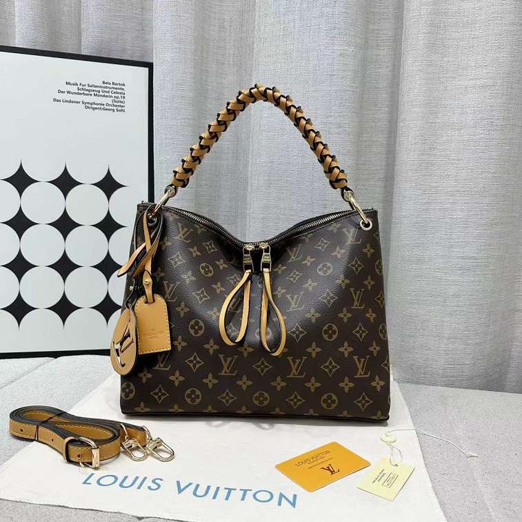 LV Top Handle Handbags Brown- Ajmanshop