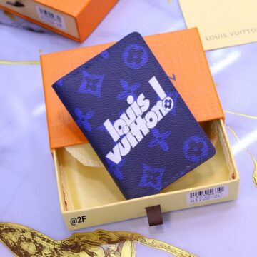 LV Wallet For Men, Blue - AjmanShop