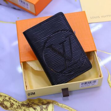 LV Wallet For Men, Full Black - AjmanShop