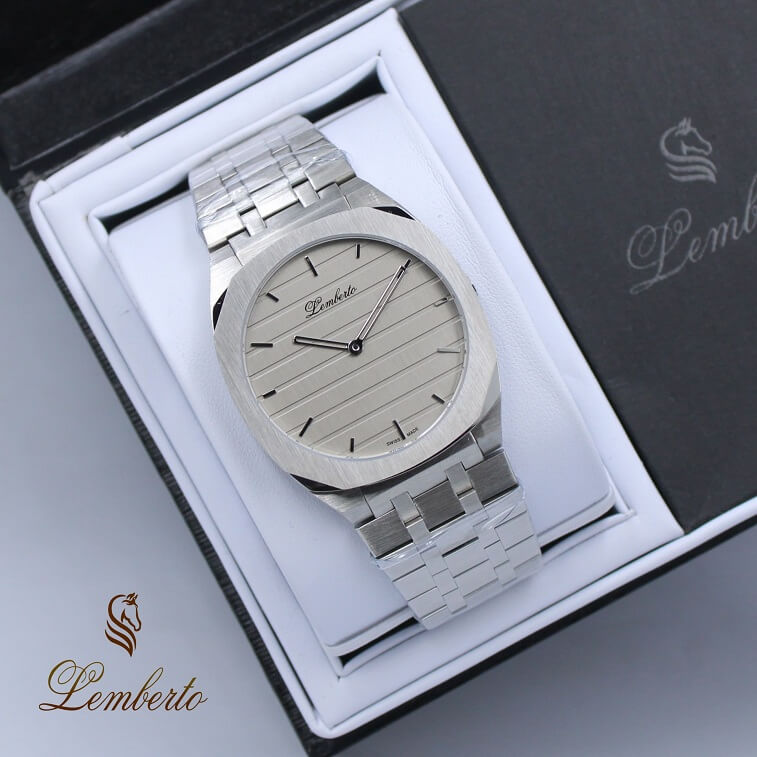 Lemberto Watches, Gray - AjmanShop
