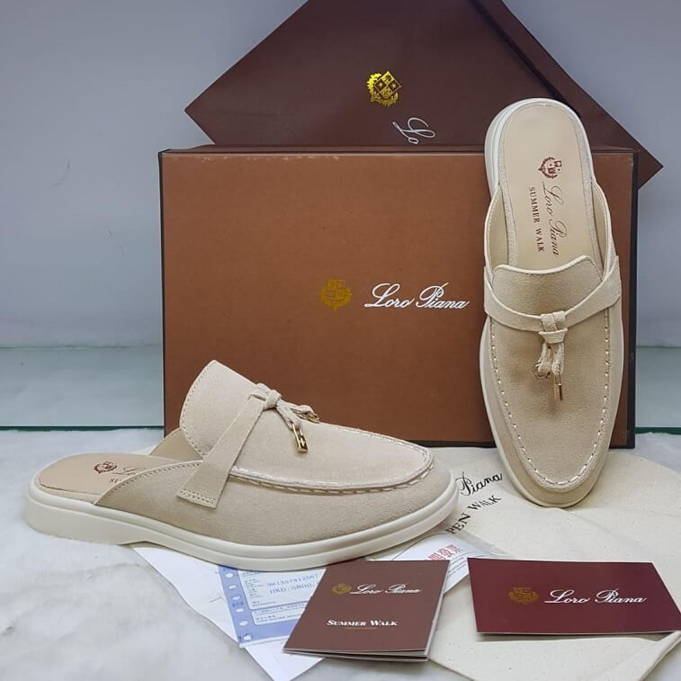 Loro Piana Half Mules For Women Charm Loafer - AjmanShop