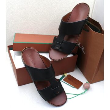 Loro Piana Sandal, Black - AjmanShop