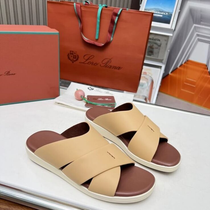 Loro_Piana Men's Flat Sandal UAE - AjmanShop
