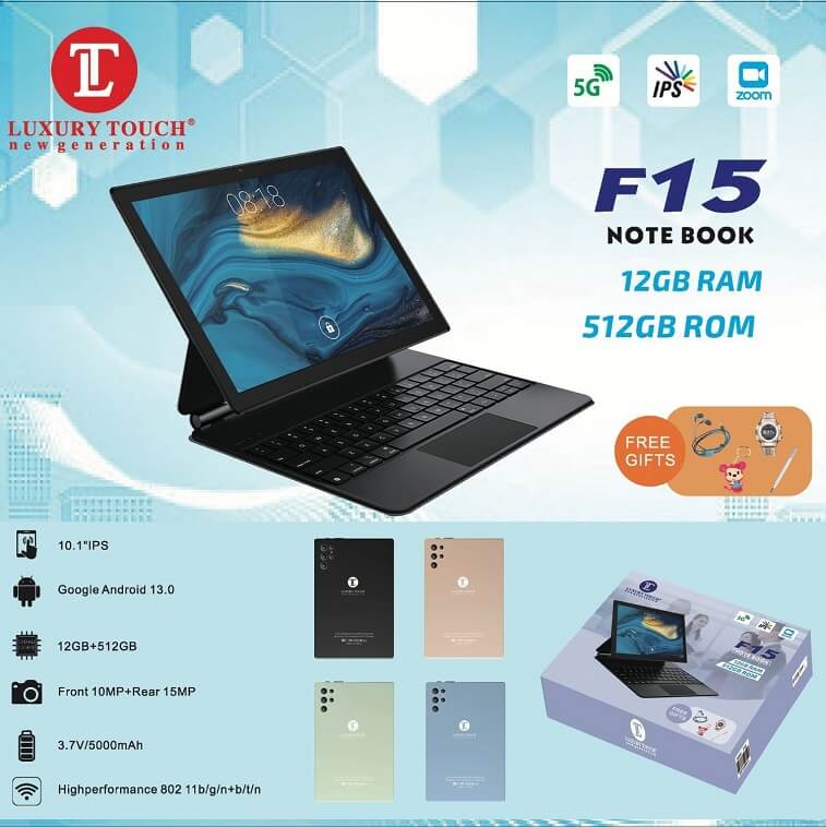 Luxury Touch F15 Note Book - AjmanShop