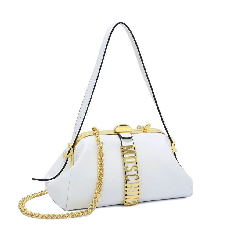 MOSCHINO Shoulder Bag, White - AjmanShop