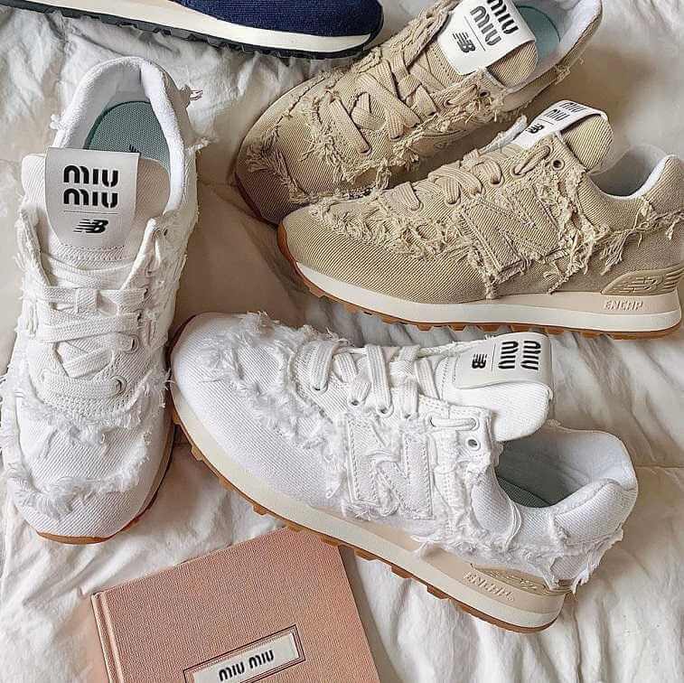 Miu Miu Denim Sneakers- Ajmanshop (1)
