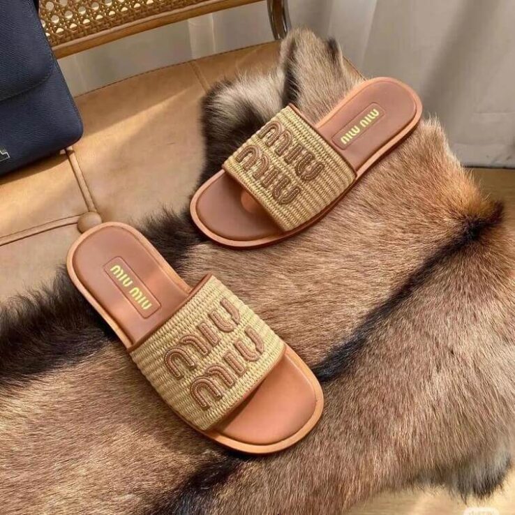 Miu Miu Sandals for Women Summer Collections- Ajman Shop