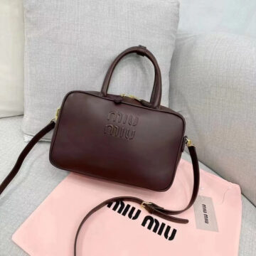 Miu Miu Top Handle Bag Coffee Color Ajmanshop