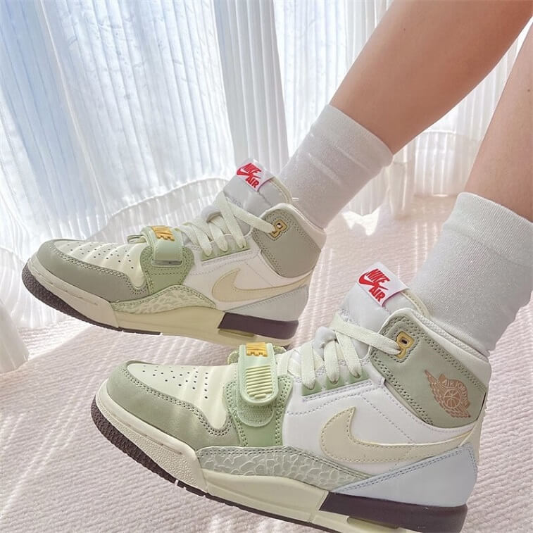 Nike Air Jordan Legacy Sneakers For Unisex in Coconut Milk Green in AjmanShop